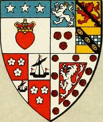 An illustration from The heraldry of the Douglases : with notes on all the males of the family, descriptions of the arms, plates and pedigrees, 1907, leaf 69