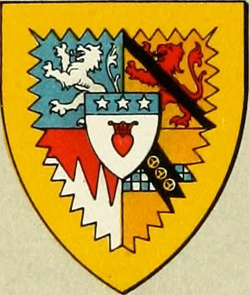 An illustration from The heraldry of the Douglases : with notes on all the males of the family, descriptions of the arms, plates and pedigrees, 1907, leaf 69