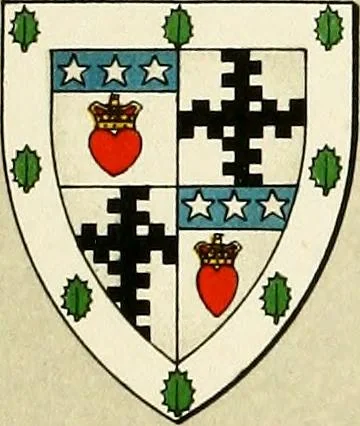 An illustration from The heraldry of the Douglases : with notes on all the males of the family, descriptions of the arms, plates and pedigrees, 1907, leaf 69