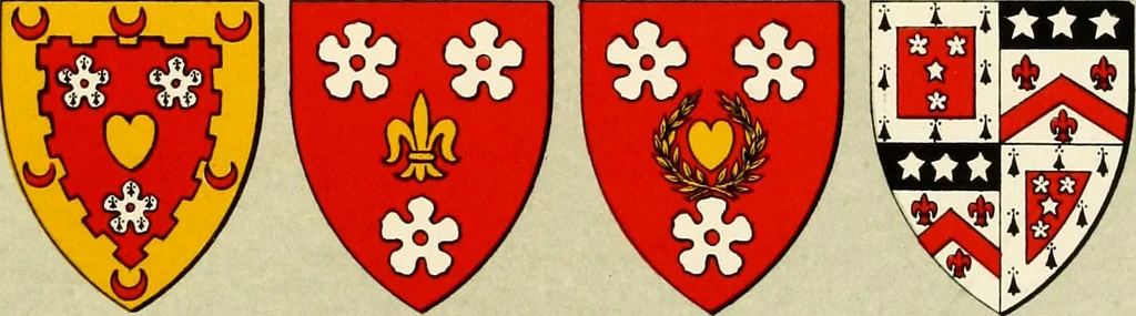 An illustration from The heraldry of the Hamiltons : with notes on all the males of the family, description of the arms, plates and pedigrees, 1909, leaf 114