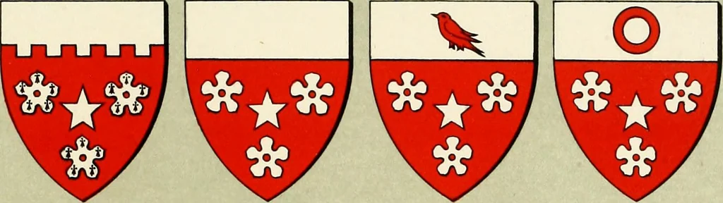 An illustration from The heraldry of the Hamiltons : with notes on all the males of the family, description of the arms, plates and pedigrees, 1909, leaf 132