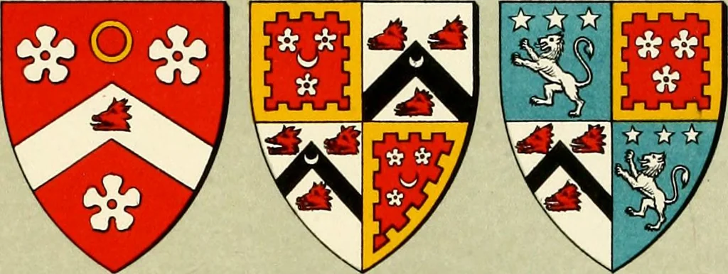 An illustration from The heraldry of the Hamiltons : with notes on all the males of the family, description of the arms, plates and pedigrees, 1909, leaf 132