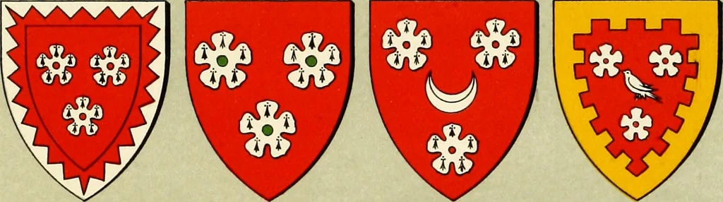 An illustration from The heraldry of the Hamiltons : with notes on all the males of the family, description of the arms, plates and pedigrees, 1909, leaf 132