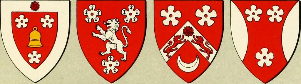 An illustration from The heraldry of the Hamiltons : with notes on all the males of the family, description of the arms, plates and pedigrees, 1909, leaf 150
