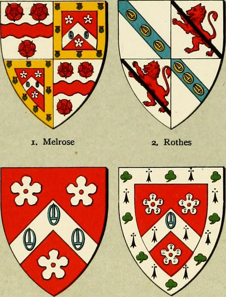 An illustration from The heraldry of the Hamiltons : with notes on all the males of the family, description of the arms, plates and pedigrees, 1909, leaf 164