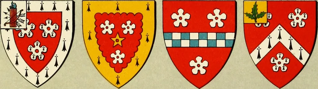 An illustration from The heraldry of the Hamiltons : with notes on all the males of the family, description of the arms, plates and pedigrees, 1909, leaf 164