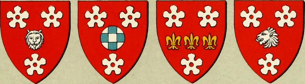 An illustration from The heraldry of the Hamiltons : with notes on all the males of the family, description of the arms, plates and pedigrees, 1909, leaf 68