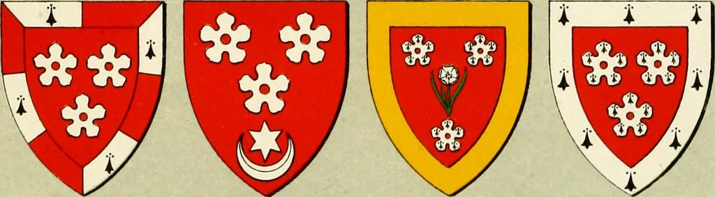 An illustration from The heraldry of the Hamiltons : with notes on all the males of the family, description of the arms, plates and pedigrees, 1909, leaf 68