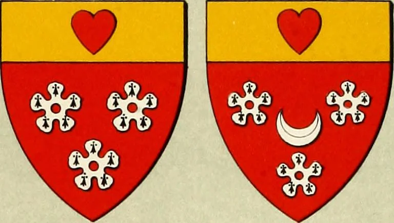 An illustration from The heraldry of the Hamiltons : with notes on all the males of the family, description of the arms, plates and pedigrees, 1909, leaf 96