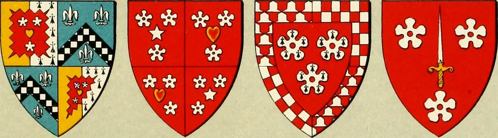 An illustration from The heraldry of the Hamiltons : with notes on all the males of the family, description of the arms, plates and pedigrees, 1909, leaf 96