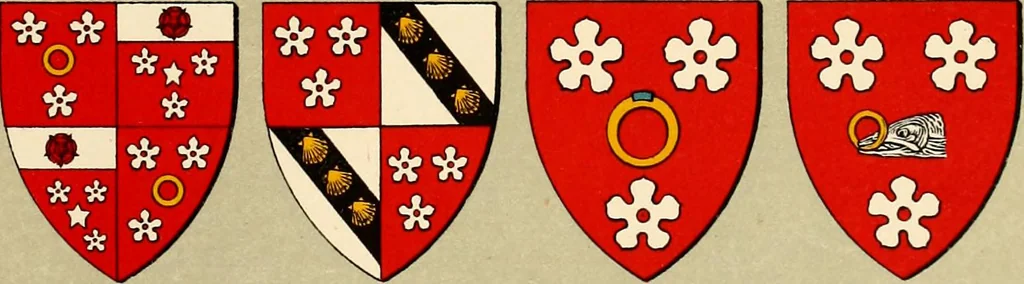 An illustration from The heraldry of the Hamiltons; with notes on all the males of the family, description of the arms, plates and pedigrees, 1909, leaf 121
