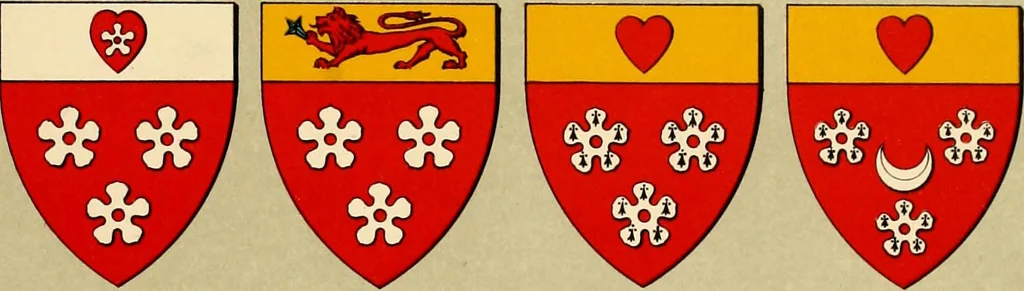 An illustration from The heraldry of the Hamiltons; with notes on all the males of the family, description of the arms, plates and pedigrees, 1909, leaf 175