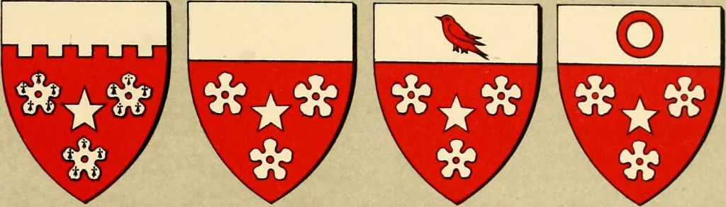 An illustration from The heraldry of the Hamiltons; with notes on all the males of the family, description of the arms, plates and pedigrees, 1909, leaf 243