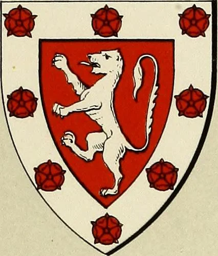 An illustration from The heraldry of the Johnstons : with notes on the different families, their arms and pedigrees, 1905, leaf 41