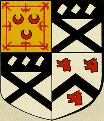 An illustration from The heraldry of the Johnstons : with notes on the different families, their arms and pedigrees, 1905, leaf 41