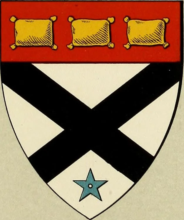 An illustration from The heraldry of the Johnstons : with notes on the different families, their arms and pedigrees, 1905, leaf 63