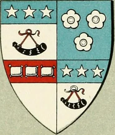 An illustration from The heraldry of the Murrays : with notes on all the males of the family, descriptions of the arms, plates and pedigrees, 1910, leaf 107