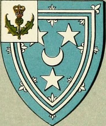 An illustration from The heraldry of the Murrays : with notes on all the males of the family, descriptions of the arms, plates and pedigrees, 1910, leaf 117