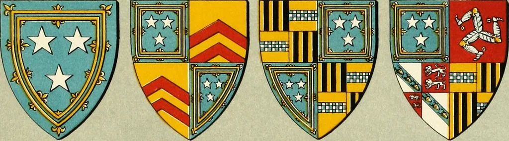 An illustration from The heraldry of the Murrays : with notes on all the males of the family, descriptions of the arms, plates and pedigrees, 1910, leaf 53