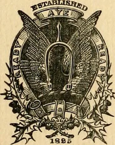 An illustration from The heraldry of the Murrays : with notes on all the males of the family, descriptions of the arms, plates and pedigrees, 1910, leaf 9