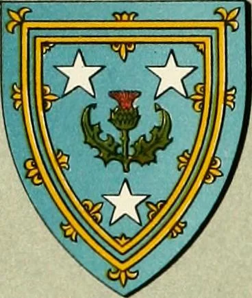 An illustration from The heraldry of the Murrays : with notes on all the males of the family, descriptions of the arms, plates and pedigrees, 1910, leaf 97