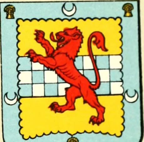 An illustration from The heraldry of the Stewarts : with notes on all the males of the family, descriptions of the arms, plates and pedigrees, 1906, leaf 55