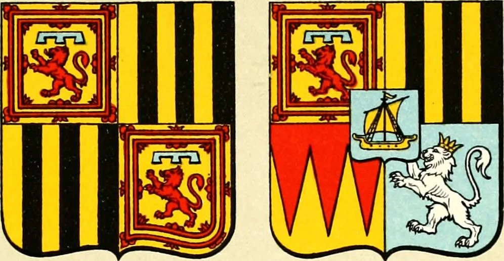 An illustration from The heraldry of the Stewarts : with notes on all the males of the family, descriptions of the arms, plates and pedigrees, 1906, leaf 67