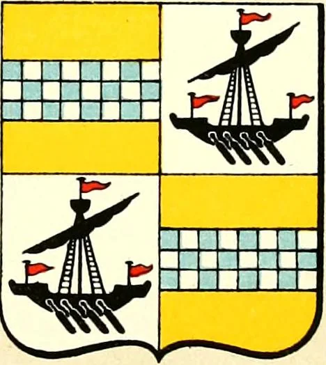 An illustration from The heraldry of the Stewarts : with notes on all the males of the family, descriptions of the arms, plates and pedigrees, 1906, leaf 83