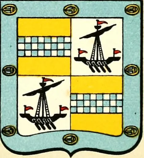 An illustration from The heraldry of the Stewarts : with notes on all the males of the family, descriptions of the arms, plates and pedigrees, 1906, leaf 83