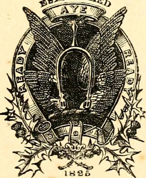 An illustration from The heraldry of the Stewarts : with notes on all the males of the family, descriptions of the arms, plates and pedigrees, 1906, leaf 9