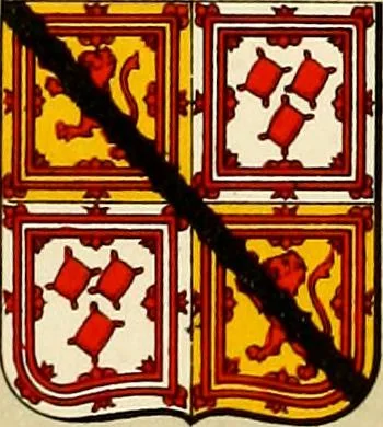 An illustration from The heraldry of the Stewarts : with notes on all the males of the family, descriptions of the arms, plates and pedigrees, 1906, leaf 33