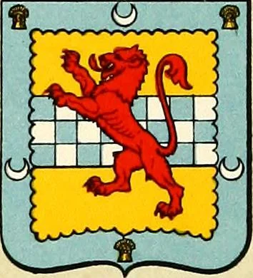 An illustration from The heraldry of the Stewarts : with notes on all the males of the family, descriptions of the arms, plates and pedigrees, 1906, leaf 51