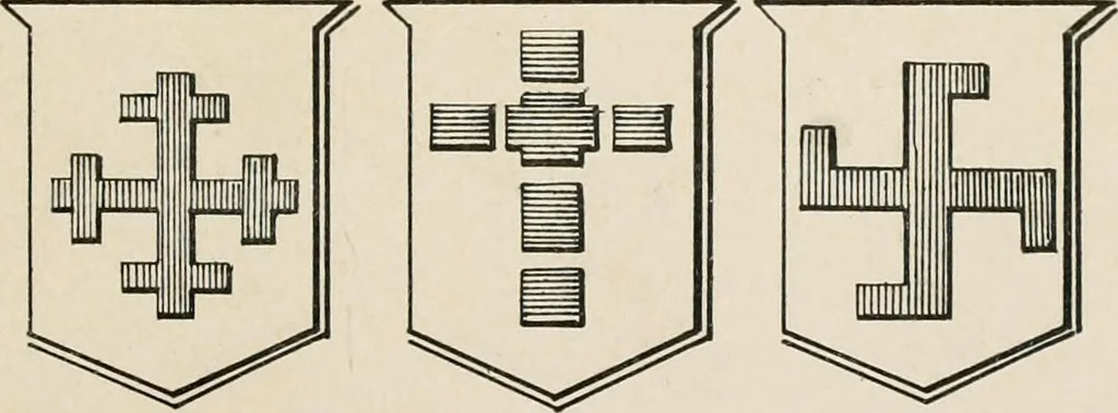 An illustration from Heraldry simplified; a popular treatise on the subject of heraldry, together with a glossary of technical terms, and nearly two hundred drawings, 1899, leaf 52