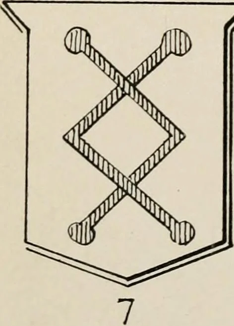 An illustration from Heraldry simplified; a popular treatise on the subject of heraldry, together with a glossary of technical terms, and nearly two hundred drawings, 1899, leaf 61