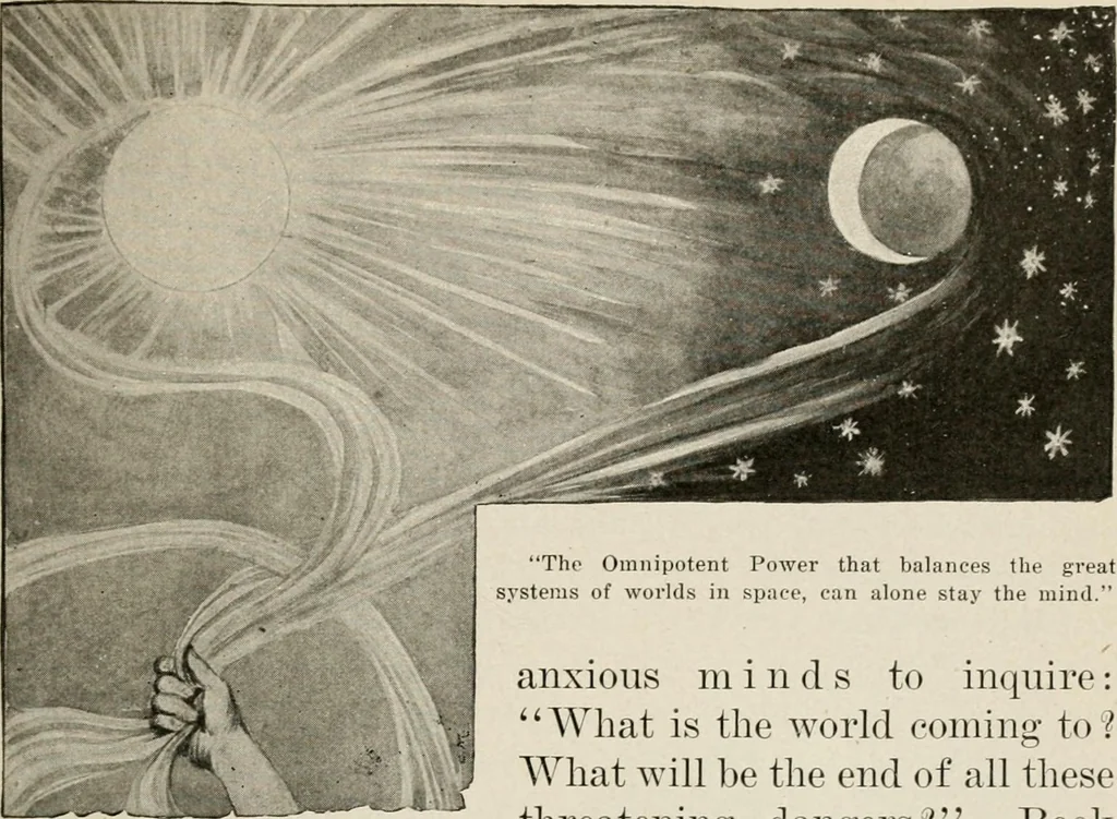 An illustration from Heralds of the morning : the meaning of the social and political problems of to-day and the significance of the great phenomena in nature, 1909, leaf 24