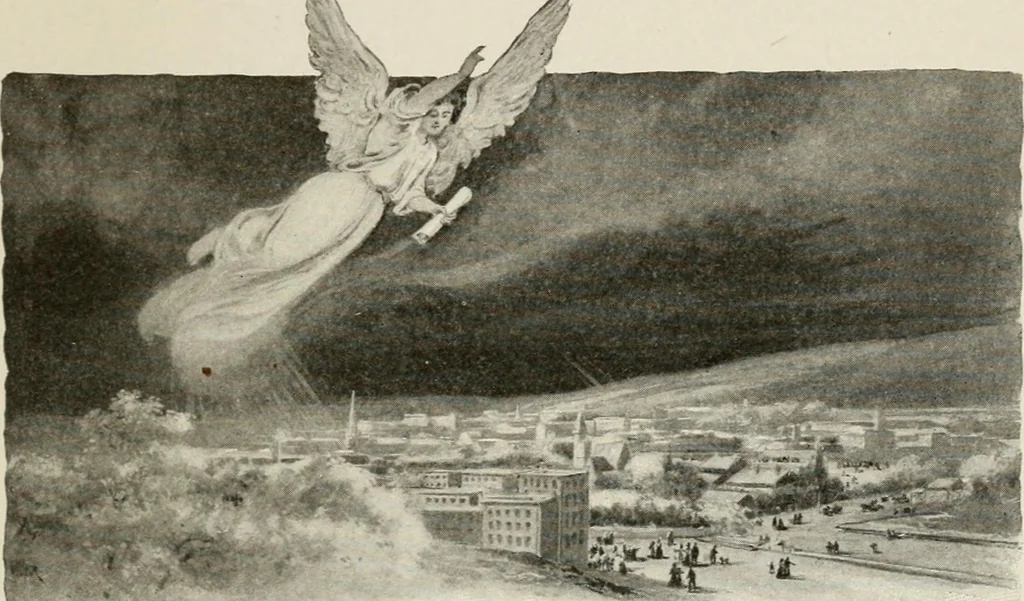 An illustration from Heralds of the morning : the meaning of the social and political problems of to-day and the significance of the great phenomena in nature, 1909, leaf 386