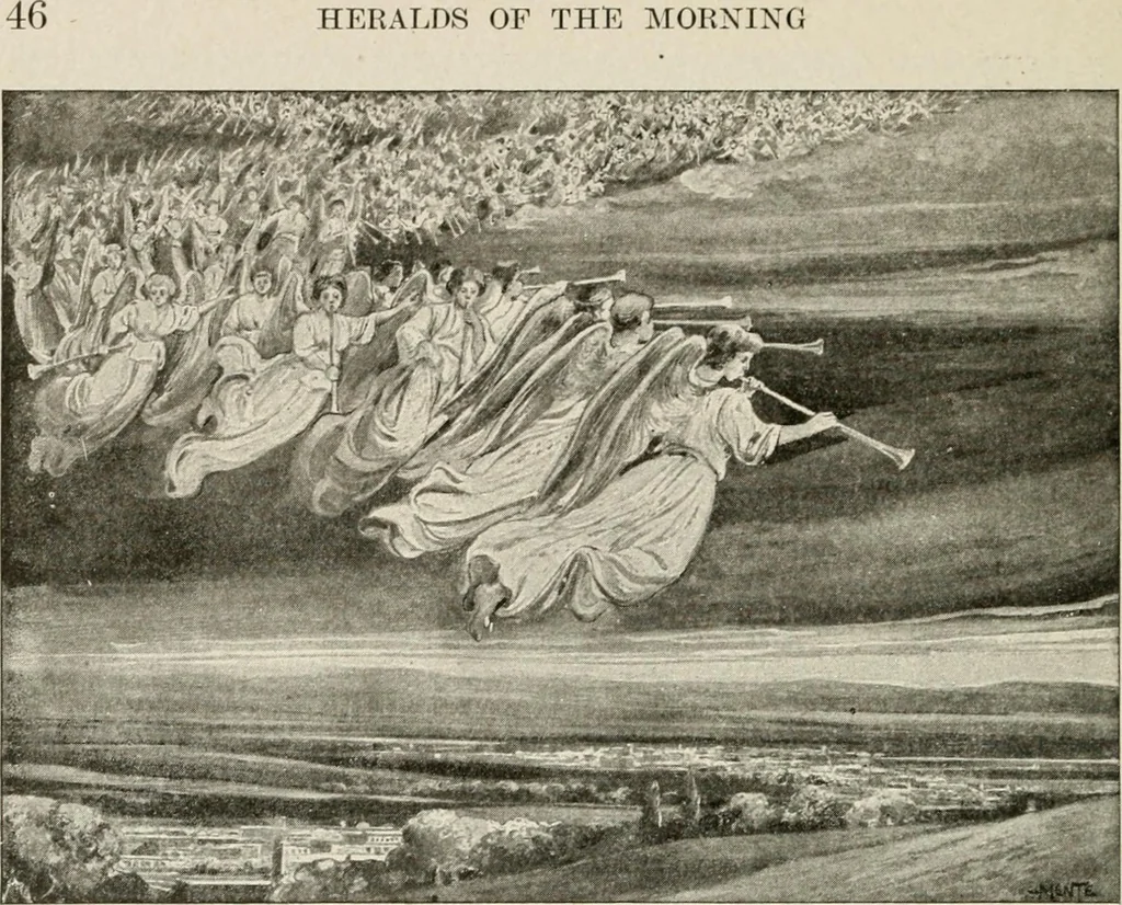 An illustration from Heralds of the morning : the meaning of the social and political problems of to-day and the significance of the great phenomena in nature, 1909, leaf 47
