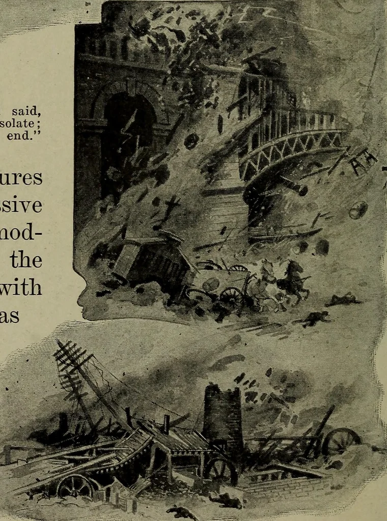 An illustration from Heralds of the morning : the meaning of the social and political problems of to-day and the significance of the great phenomena in nature, 1912, leaf 332