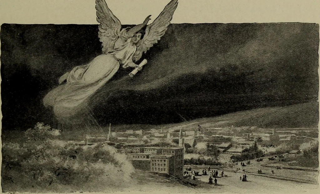 An illustration from Heralds of the morning : the meaning of the social and political problems of to-day and the significance of the great phenomena in nature, 1912, leaf 385