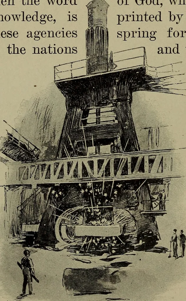 An illustration from Heralds of the morning; the meaning of the social and political problems of to-day and the significance of the great phenomena in nature .., 1909, leaf 116