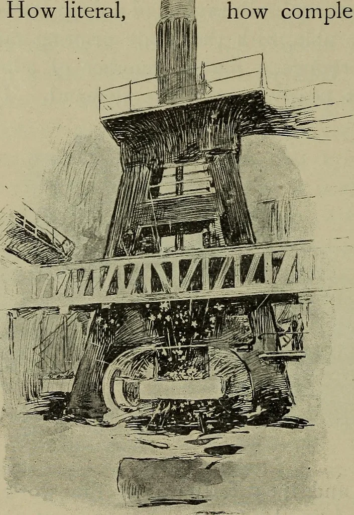An illustration from Heralds of the morning, the meaning of the social and political problems of to-day and the significance of the great phenomena in nature .., 1899, leaf 105