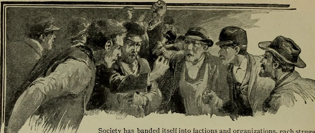 An illustration from Heralds of the morning, the meaning of the social and political problems of to-day and the significance of the great phenomena in nature .., 1899, leaf 21