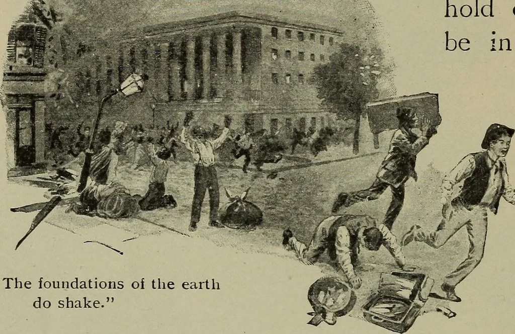 An illustration from Heralds of the morning, the meaning of the social and political problems of to-day and the significance of the great phenomena in nature .., 1899, leaf 275