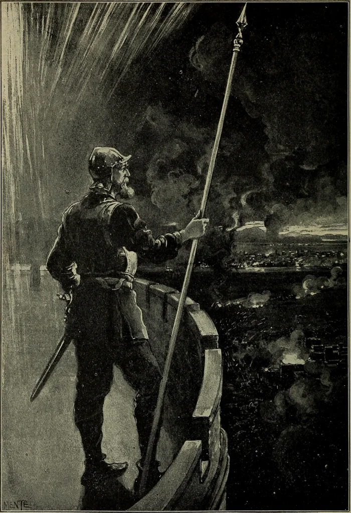 An illustration from Heralds of the morning, the meaning of the social and political problems of to-day and the significance of the great phenomena in nature .., 1899, leaf 7