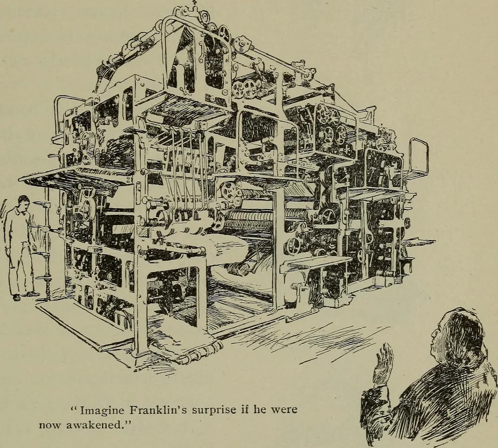 An illustration from Heralds of the morning, the meaning of the social and political problems of to-day and the significance of the great phenomena in nature .., 1899, leaf 96