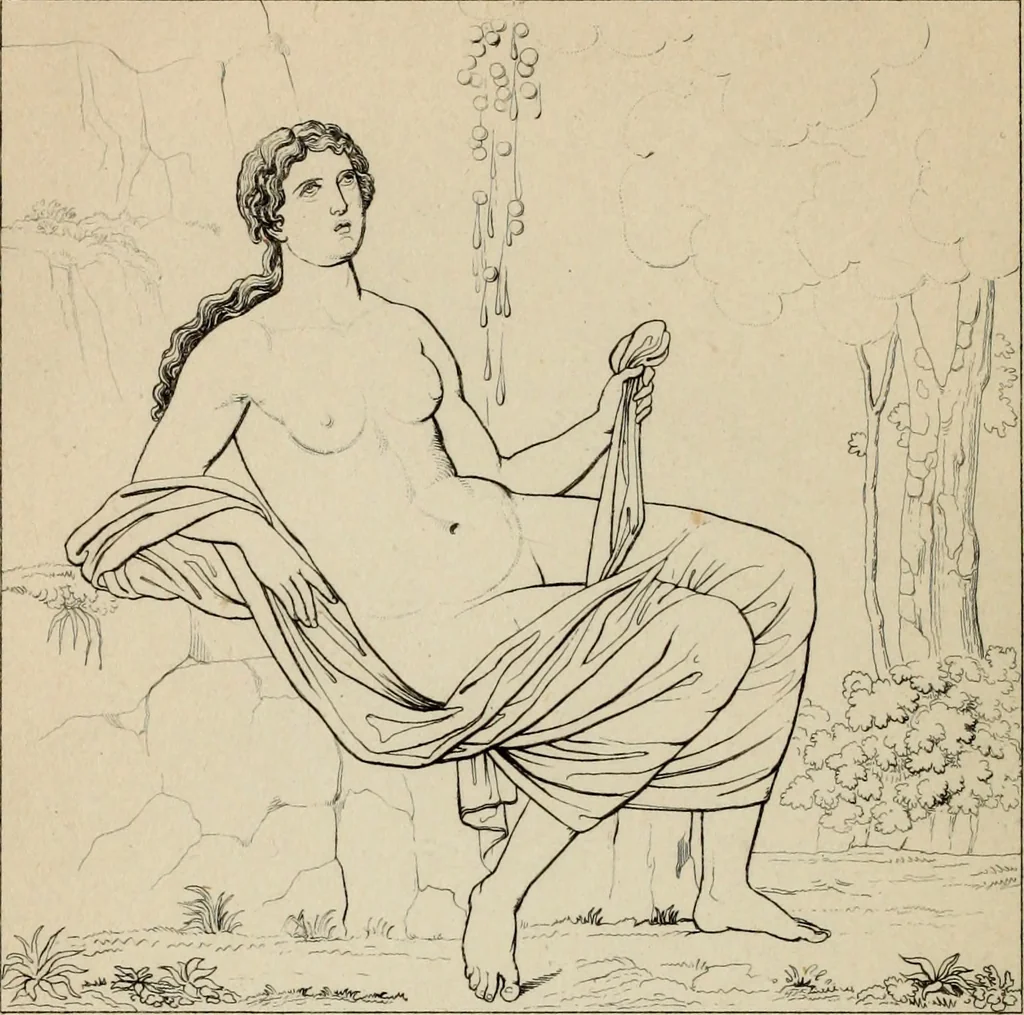 An illustration from Herculanum et Pompéi, recueil général des peintures, bronzes, mosaïques, etc., découverts jusqu'à ce jour, et reproduits d'apreès Le antichita di Ercolano, Il Museo borbonico, et tous les ouvrages analogues, 1870, leaf 127