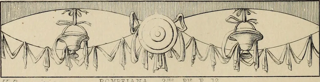 An illustration from Herculanum et Pompéi, recueil général des peintures, bronzes, mosaïques, etc., découverts jusqu'à ce jour, et reproduits d'apreès Le antichita di Ercolano, Il Museo borbonico, et tous les ouvrages analogues, 1870, leaf 193