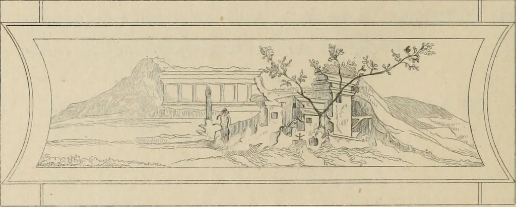 An illustration from Herculanum et Pompéi, recueil général des peintures, bronzes, mosaïques, etc., découverts jusqu'à ce jour, et reproduits d'apreès Le antichita di Ercolano, Il Museo borbonico, et tous les ouvrages analogues, 1870, leaf 267
