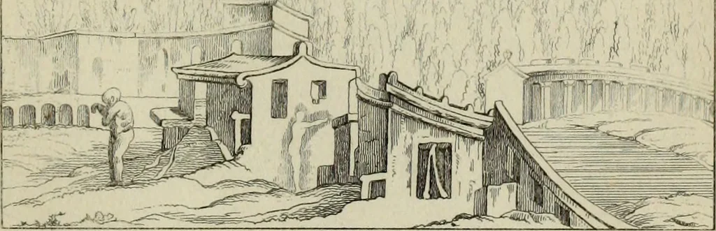 An illustration from Herculanum et Pompéi, recueil général des peintures, bronzes, mosaïques, etc., découverts jusqu'à ce jour, et reproduits d'apreès Le antichita di Ercolano, Il Museo borbonico, et tous les ouvrages analogues, 1870, leaf 312