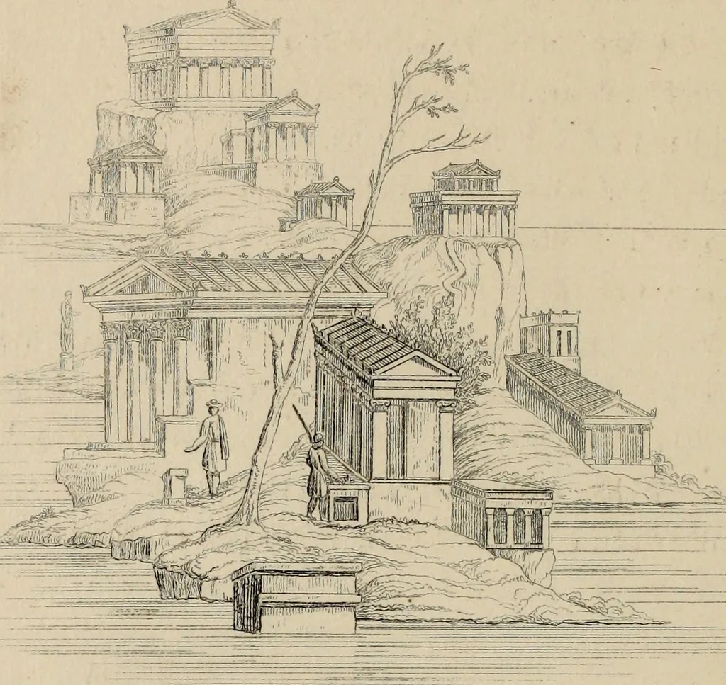 An illustration from Herculanum et Pompéi, recueil général des peintures, bronzes, mosaïques, etc., découverts jusqu'à ce jour, et reproduits d'apreès Le antichita di Ercolano, Il Museo borbonico, et tous les ouvrages analogues, 1870, leaf 333